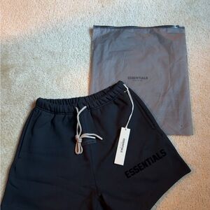 Essentials Charcoal Black Shorts